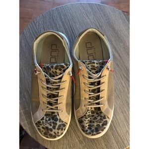 HEY DUDE Women's Karina BEIGE LEOPARD Slip-On Casual Comfort Shoes Size 9